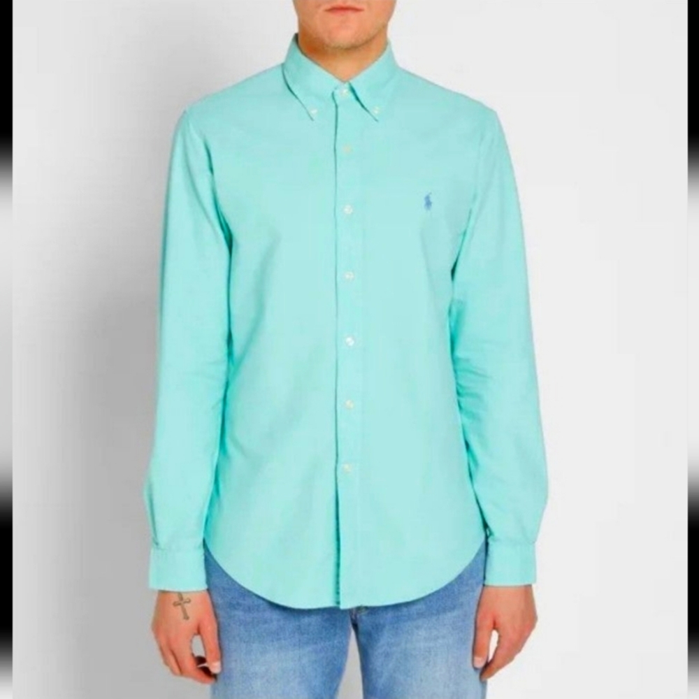 Teal/Turquoise Ralph Lauren Button Down Shirt